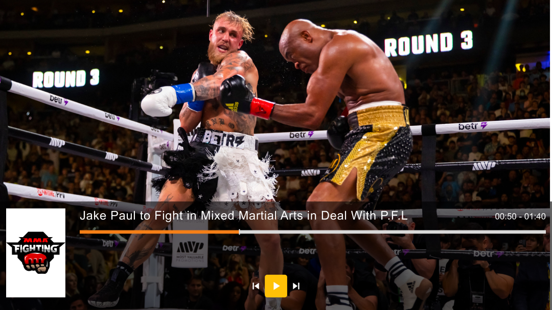 Combat sports live streaming
