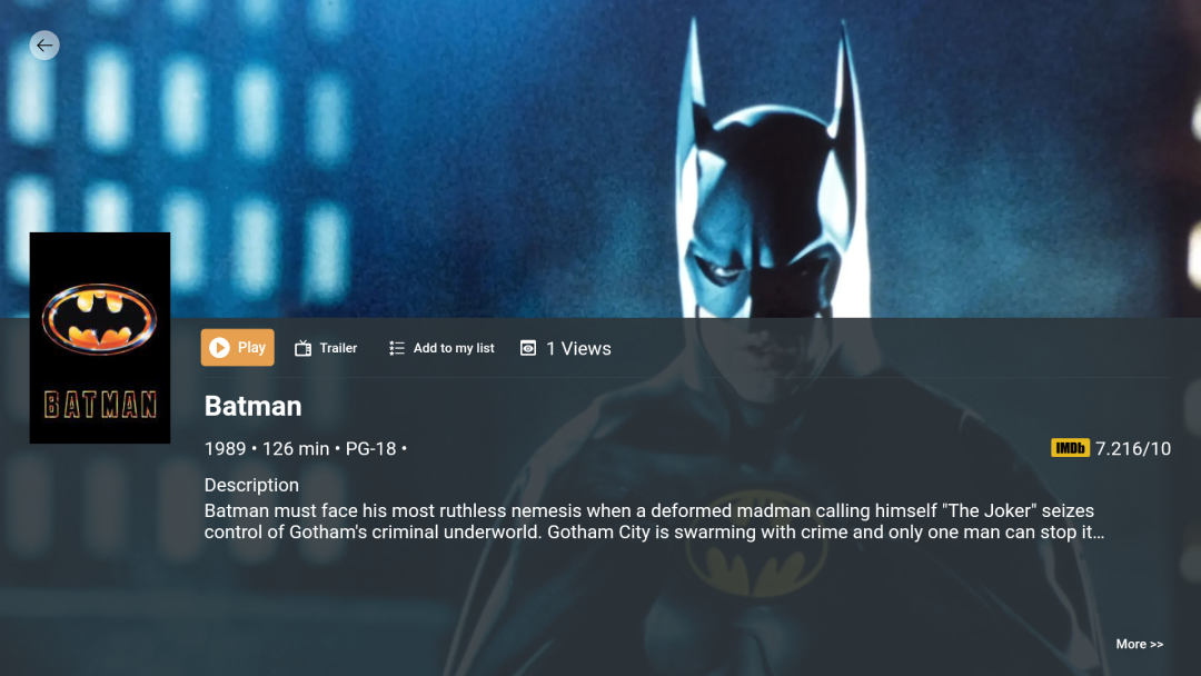 IPTV use case with live TV channels
