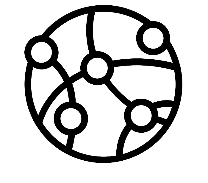Global CDN distribution icon